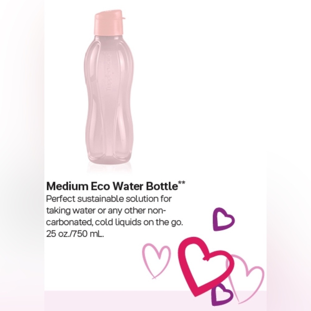 Tupperware 750ml Water Bottles in a Surprise Colour